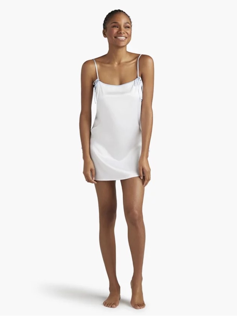 NWT Hill House Tati Silk Teddy - White